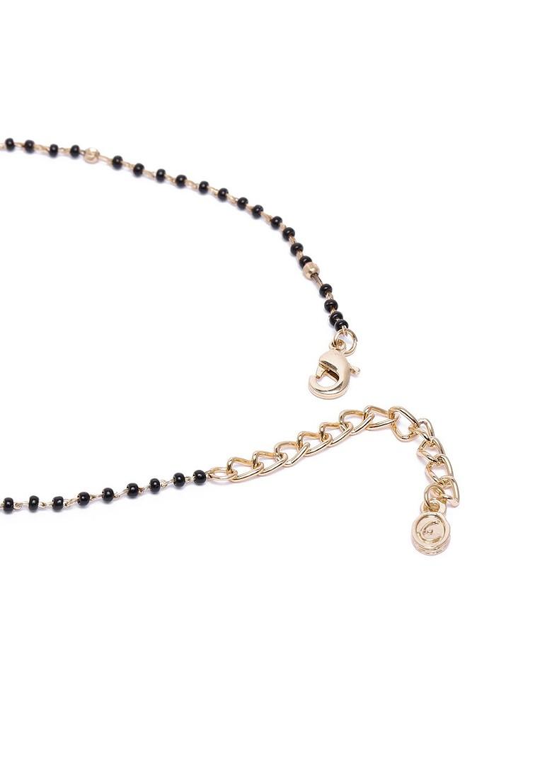 Rose Gold Studded Gold Plated Mangalsutra