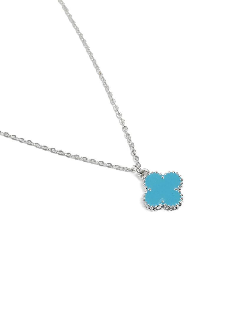 Silver Solid Rhodium Plated Chain And Pendant