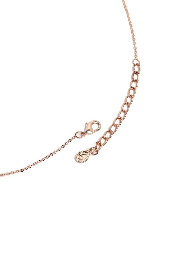 Rose Gold Solid Gold Plated Chain And Pendant