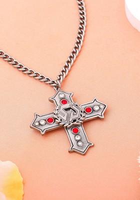 Silver Solid Rhodium Plated Chain And Pendant