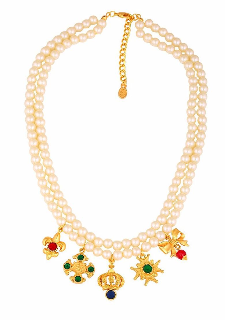 Gold Solid Gold Plated Chain And Pendant