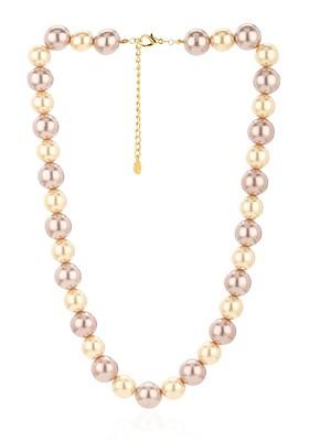 Gold Studded Gold Plated Chain And Pendant