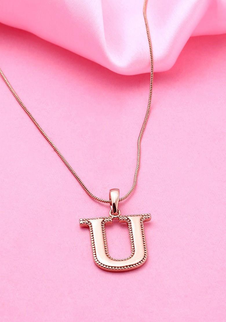 Rose Gold Solid Gold Plated Pendant