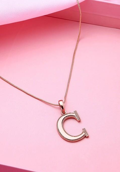 Rose Gold Solid Gold Plated Pendant