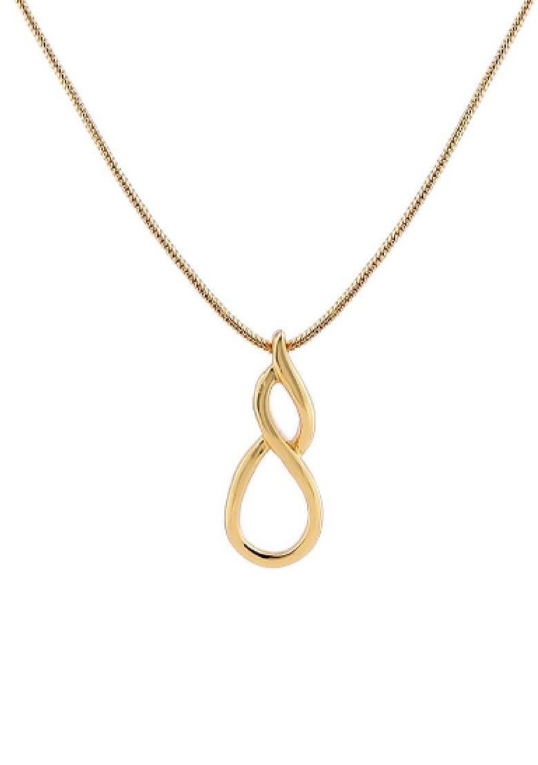 Gold Solid Gold Plated Chain And Pendant