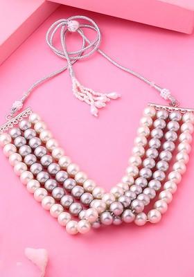 White Solid Rhodium Plated Chain And Pendant