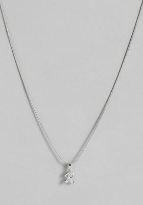 Silver Solid Rhodium Plated Pendant