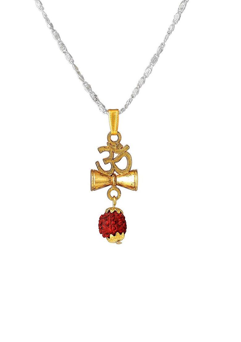 Gold Solid Rhodium Plated Pendant