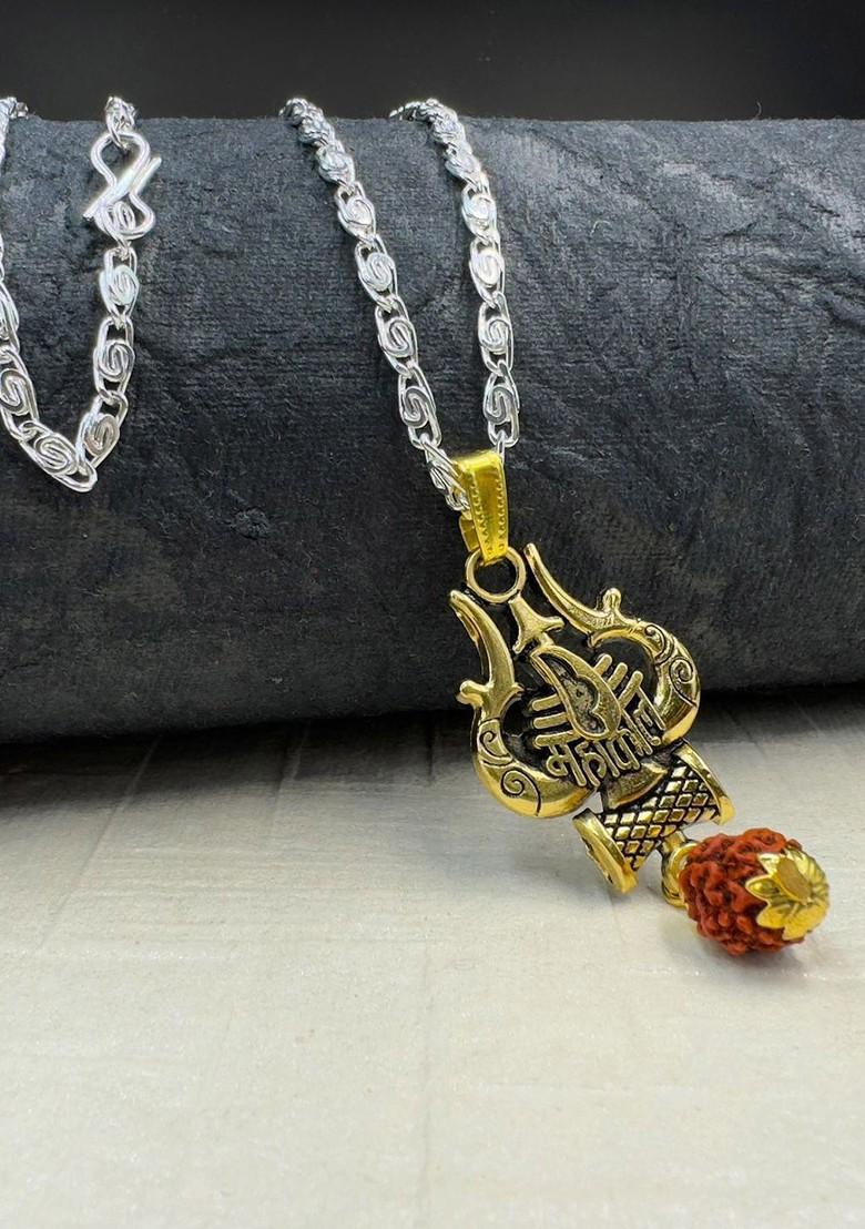 Silver Solid Rhodium Plated Pendant