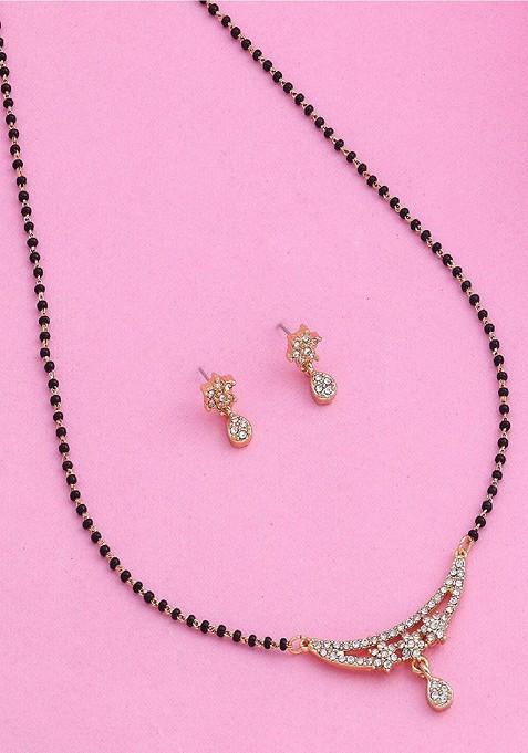 Gold Solid Gold Plated Mangalsutra