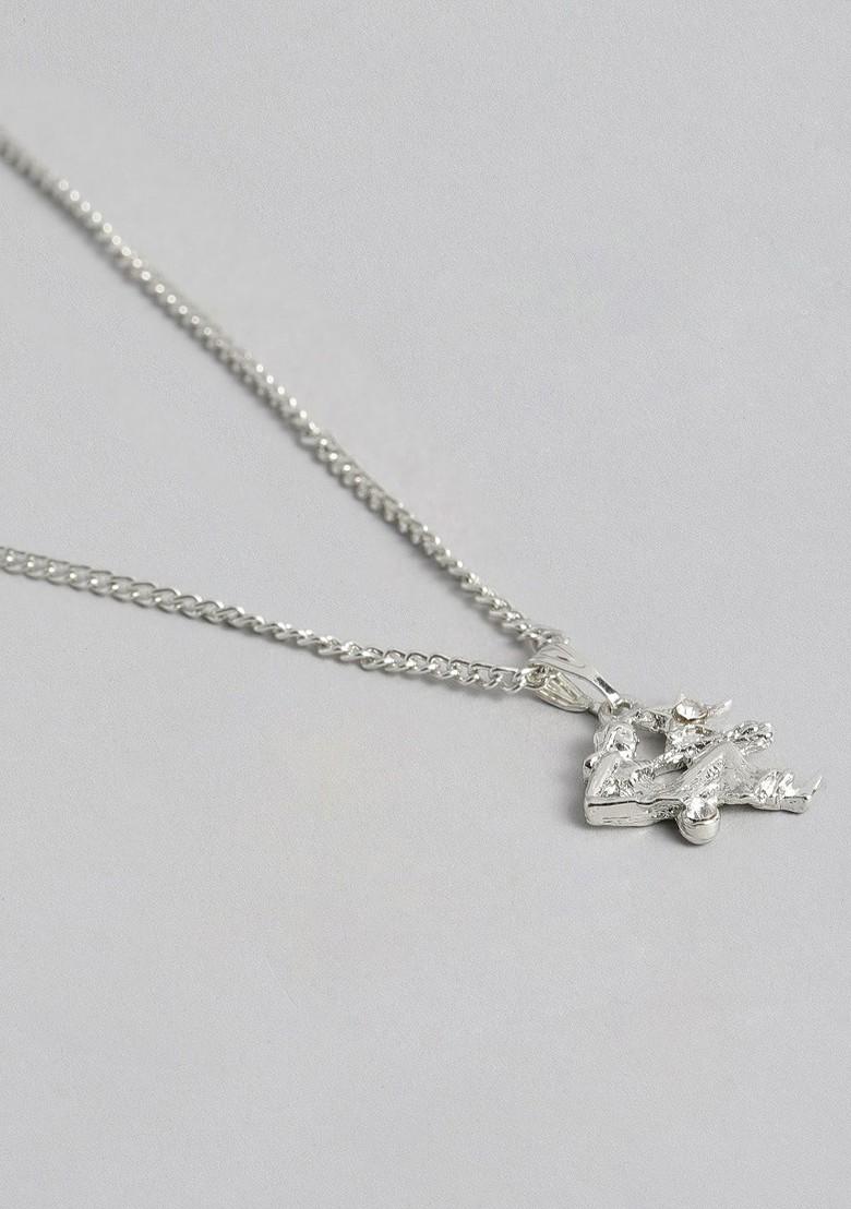 Silver Solid Jewellery Chain And Pendant