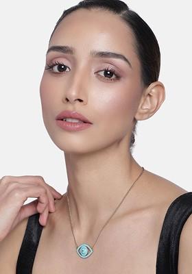 Gold Solid Gold Plated Chain And Pendant