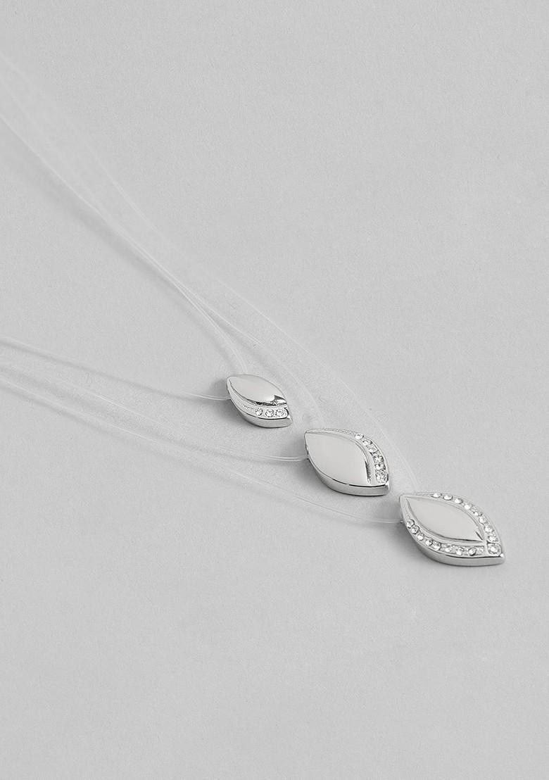 Silver Solid Gold Plated Chain And Pendant