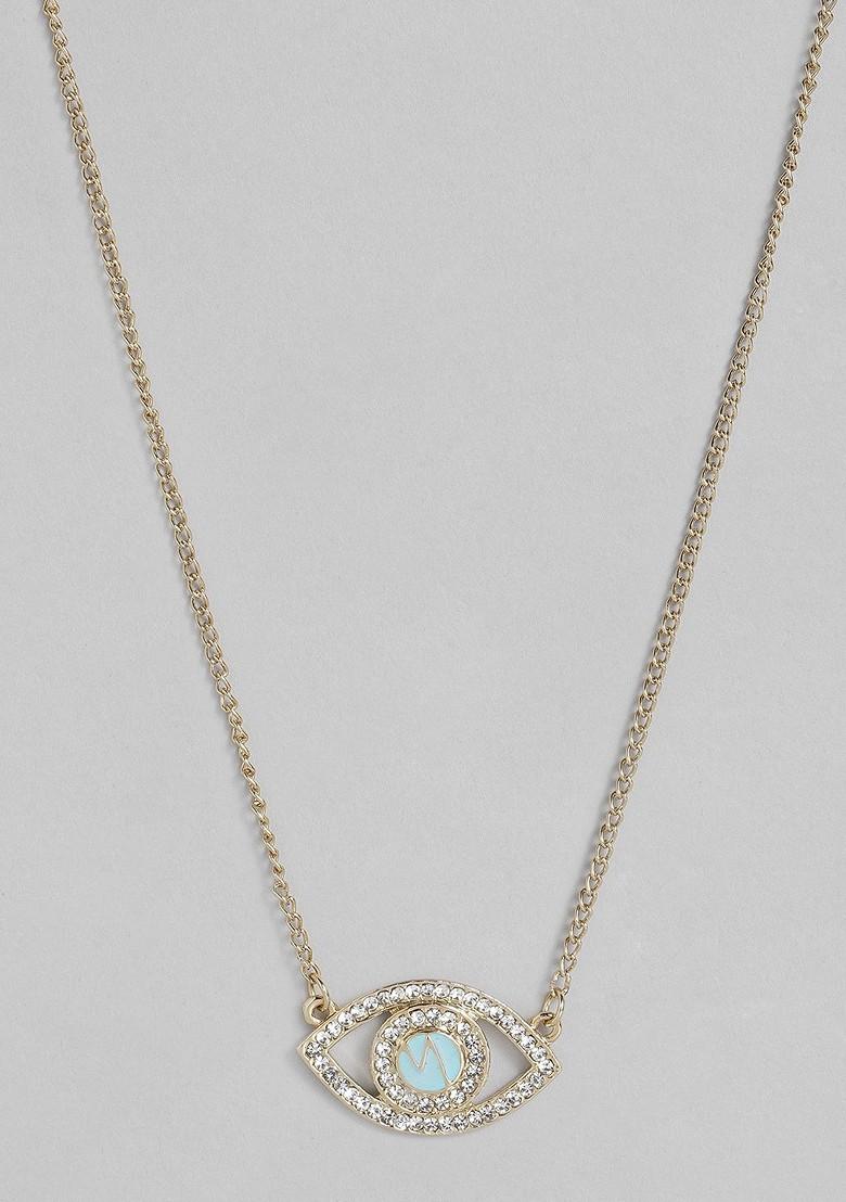 Gold Solid Gold Plated Chain And Pendant