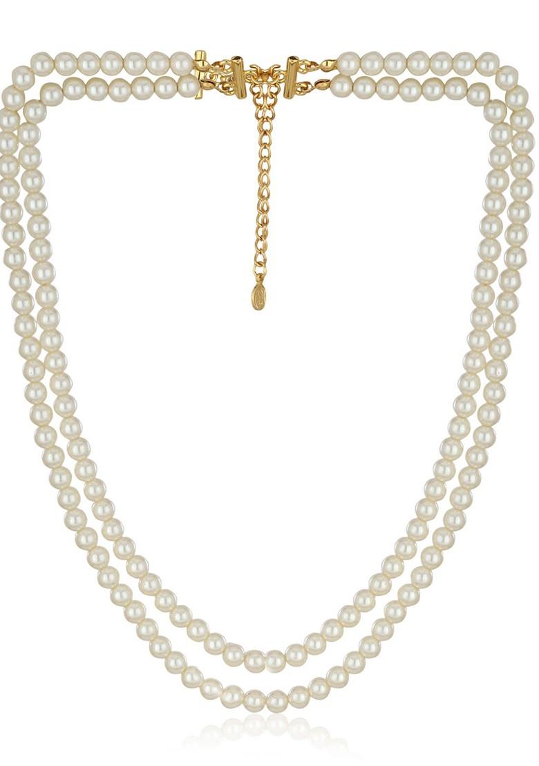 Gold Studded Gold Plated Chain And Pendant