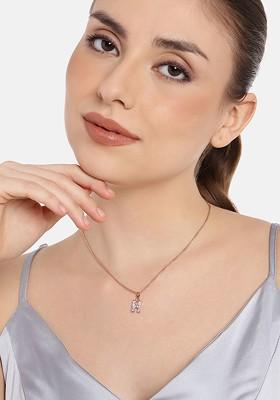 Rose Gold Solid Gold Plated Pendant