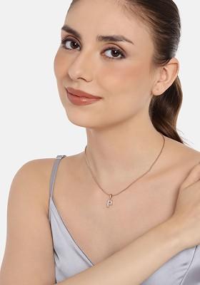 Rose Gold Studded Gold Plated Pendant