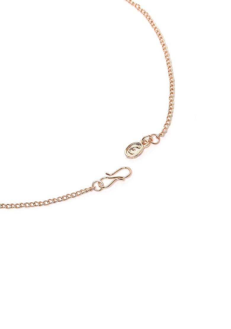 Rose Gold Studded Gold Plated Pendant