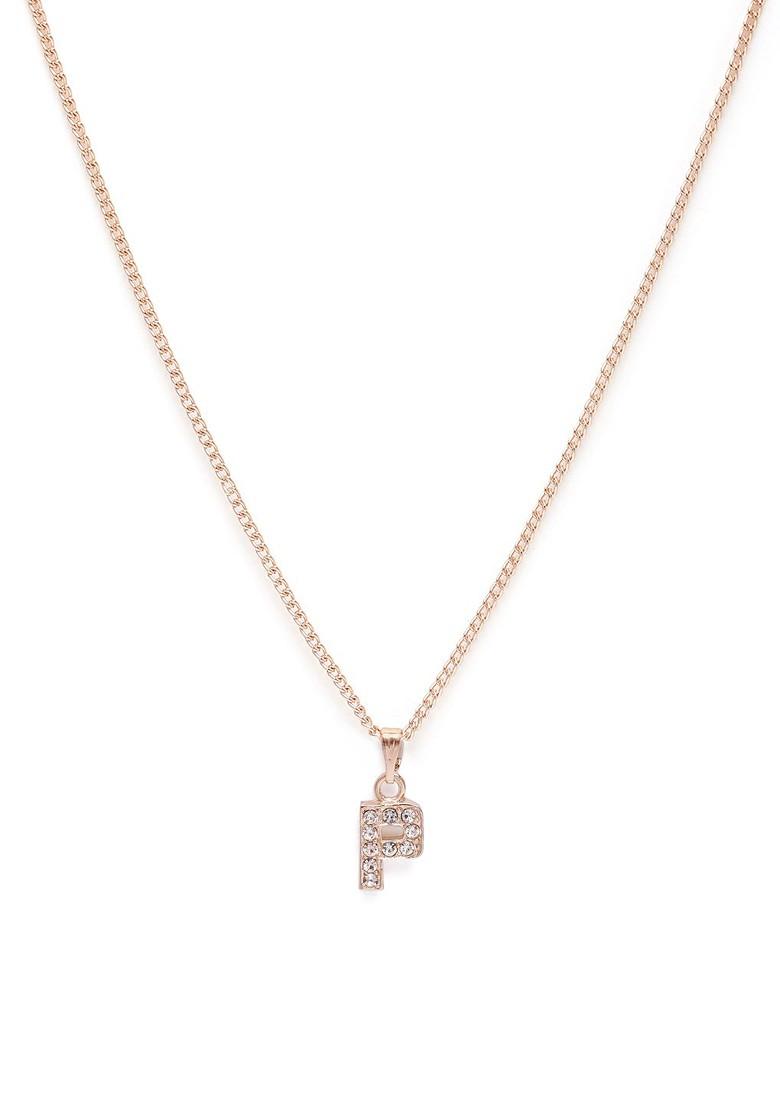 Rose Gold Studded Gold Plated Pendant
