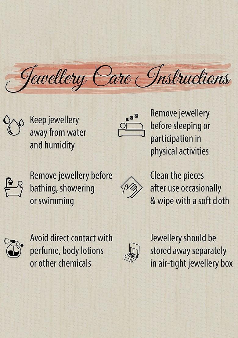 Silver Studded Rhodium Plated Pendant