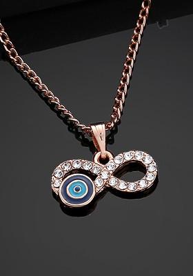 Rose Gold Studded Gold Plated Pendant