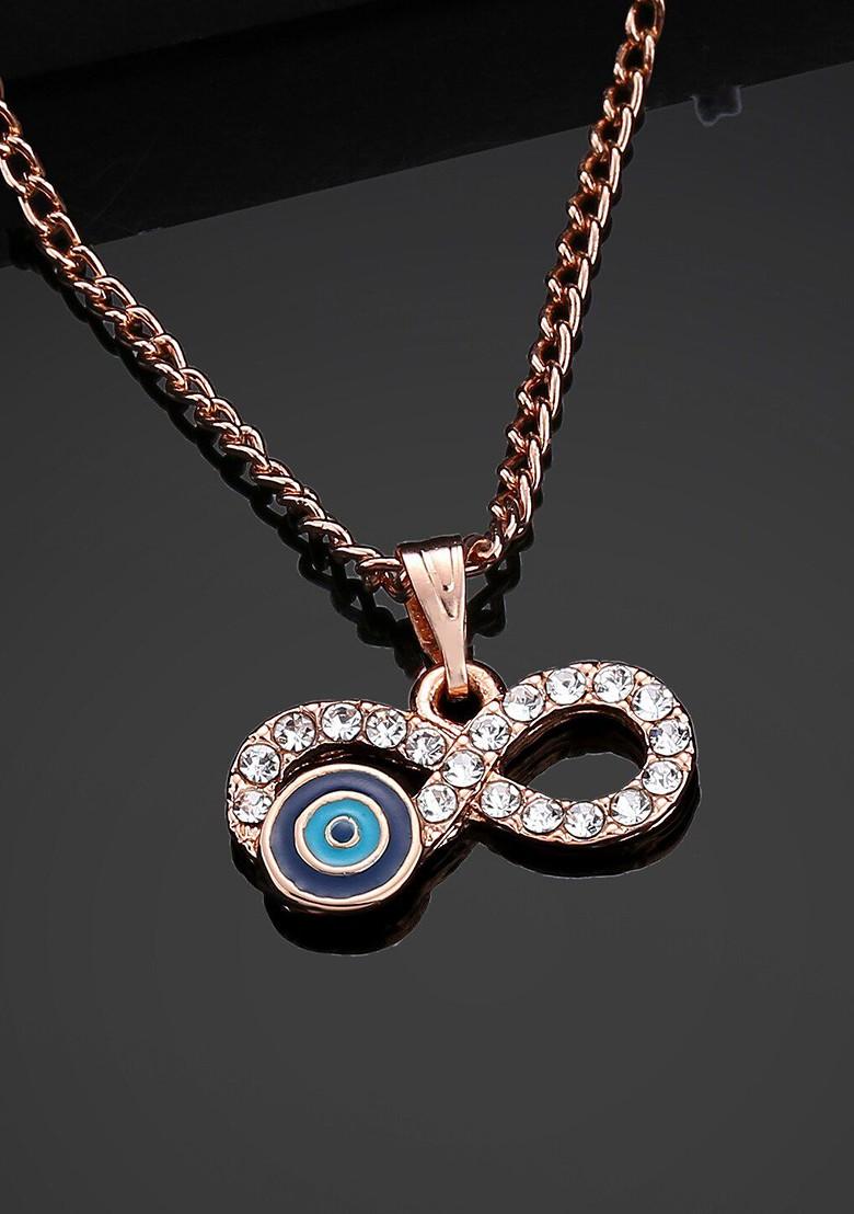 Rose Gold Studded Gold Plated Pendant