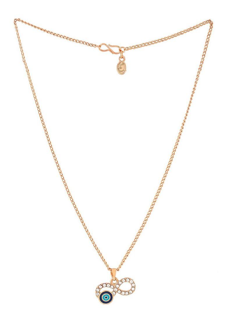 Rose Gold Studded Gold Plated Pendant