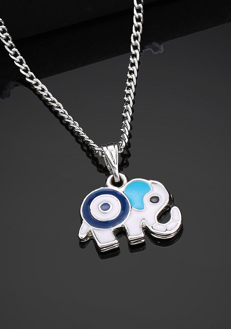 Silver Solid Rhodium Plated Pendant