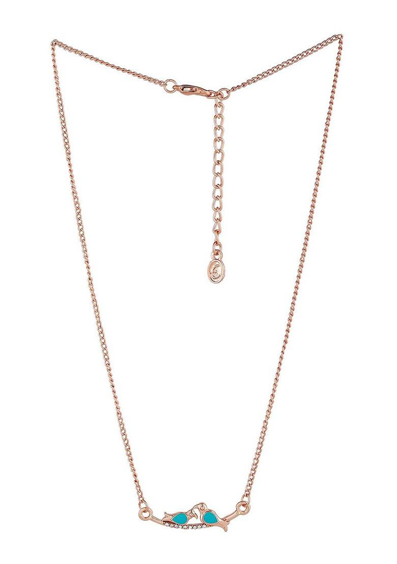 Rose Gold Studded Gold Plated Pendant