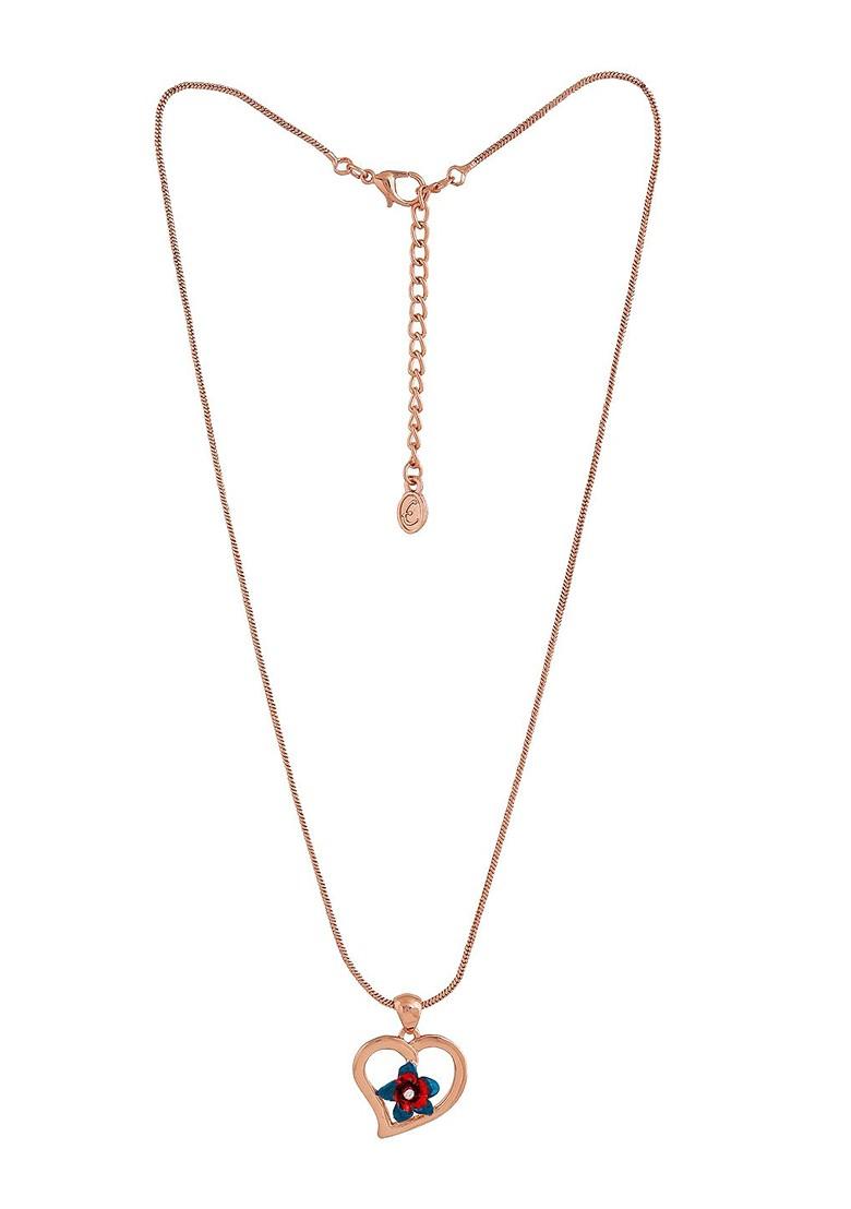 Rose Gold Heart Shaped Gold Plated Pendant
