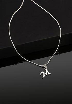 Silver Solid Rhodium Plated Pendant