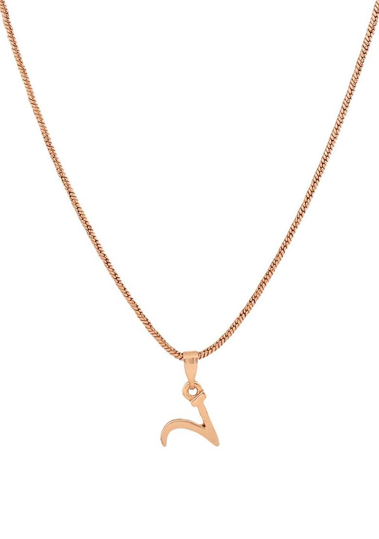 Rose Gold Solid Gold Plated Pendant