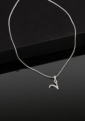 Silver Solid Rhodium Plated Pendant