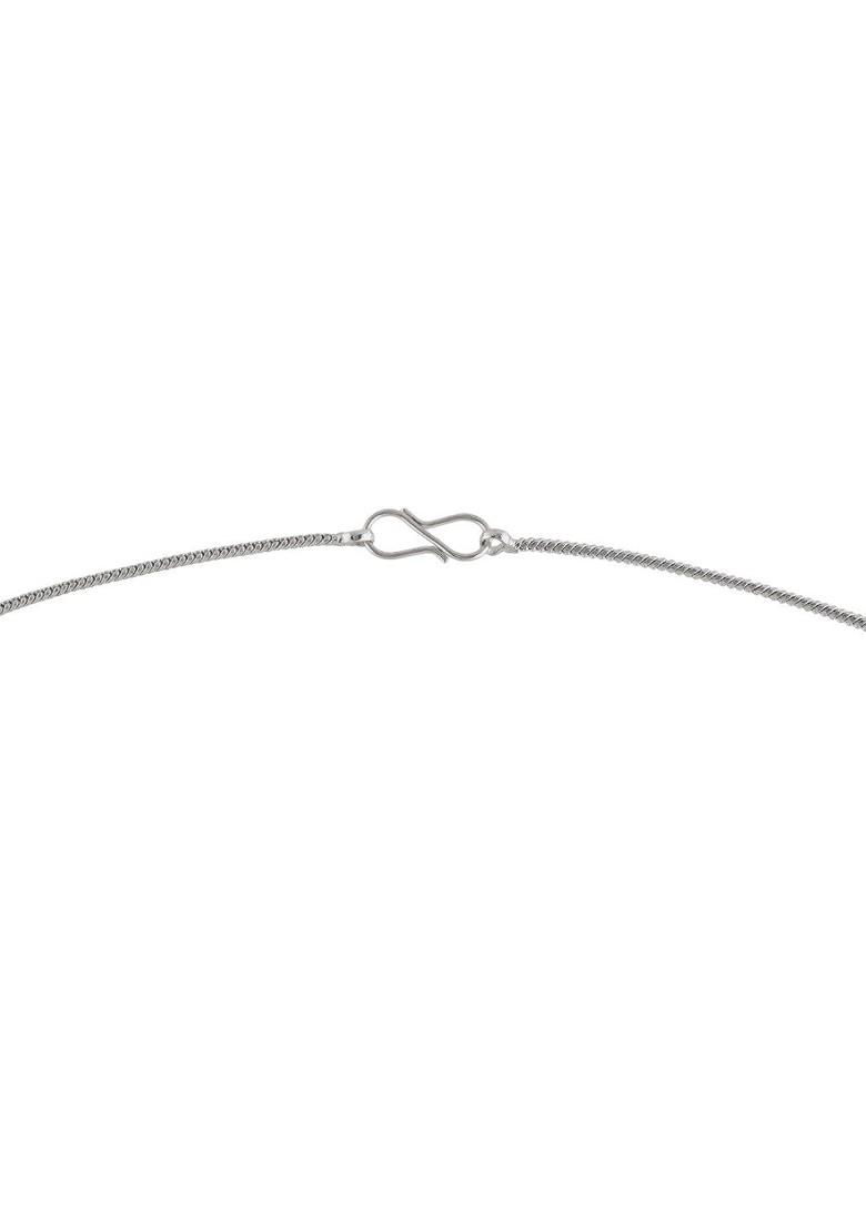 Silver Solid Rhodium Plated Pendant