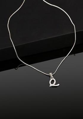 Silver Solid Rhodium Plated Pendant