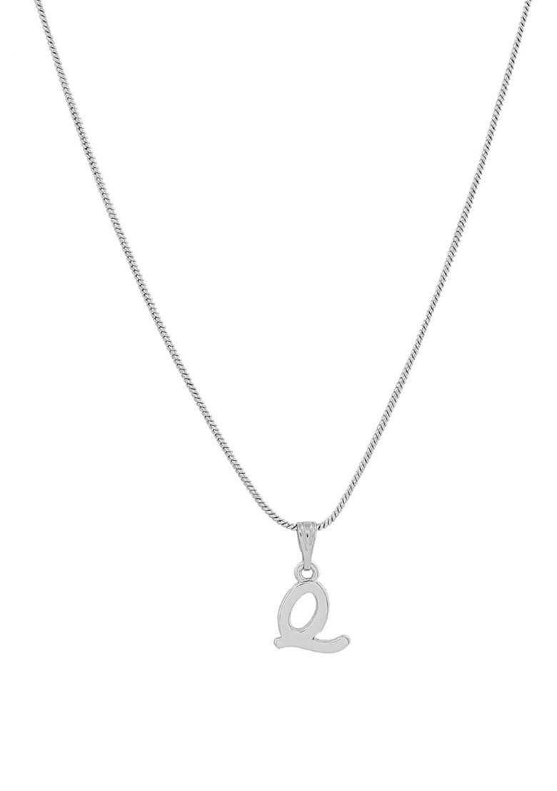 Silver Solid Rhodium Plated Pendant