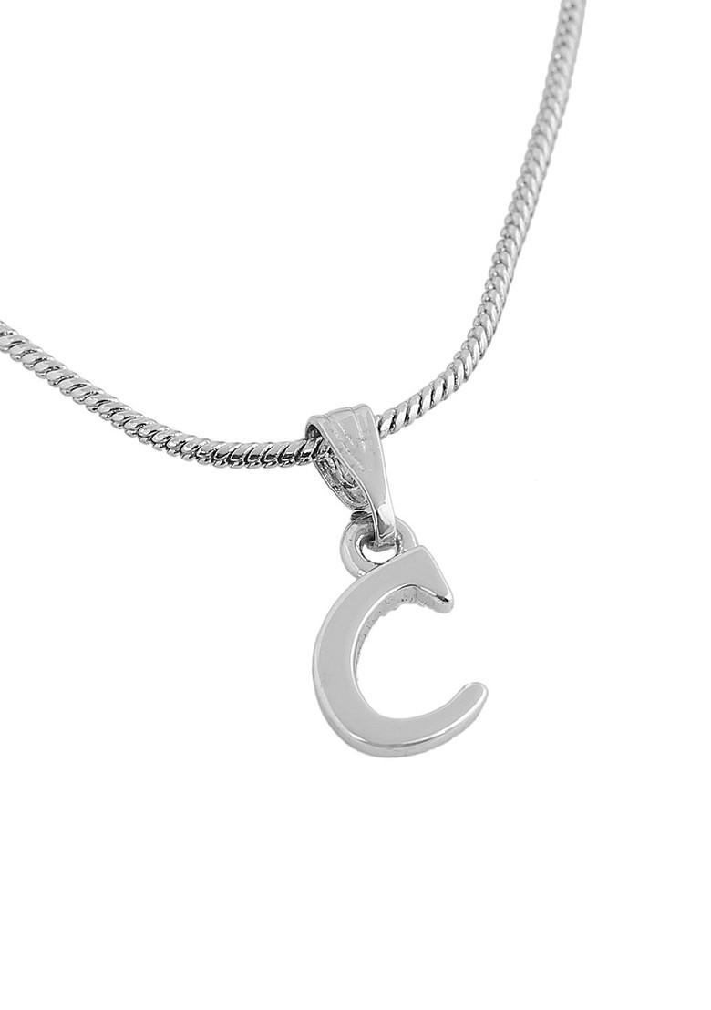 Silver Solid Rhodium Plated Pendant