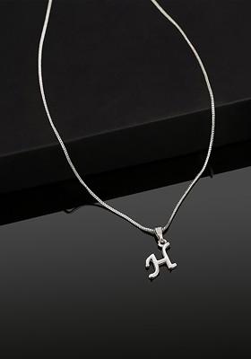 Silver Solid Rhodium Plated Pendant