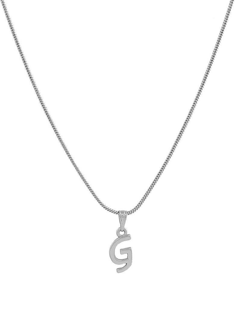 Silver Solid Rhodium Plated Pendant