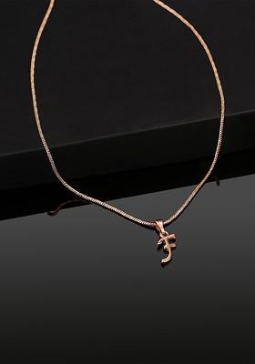 Rose Gold Solid Gold Plated Pendant