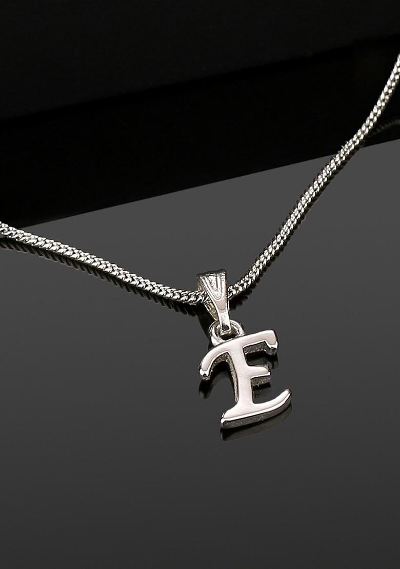 Silver Solid Rhodium Plated Pendant