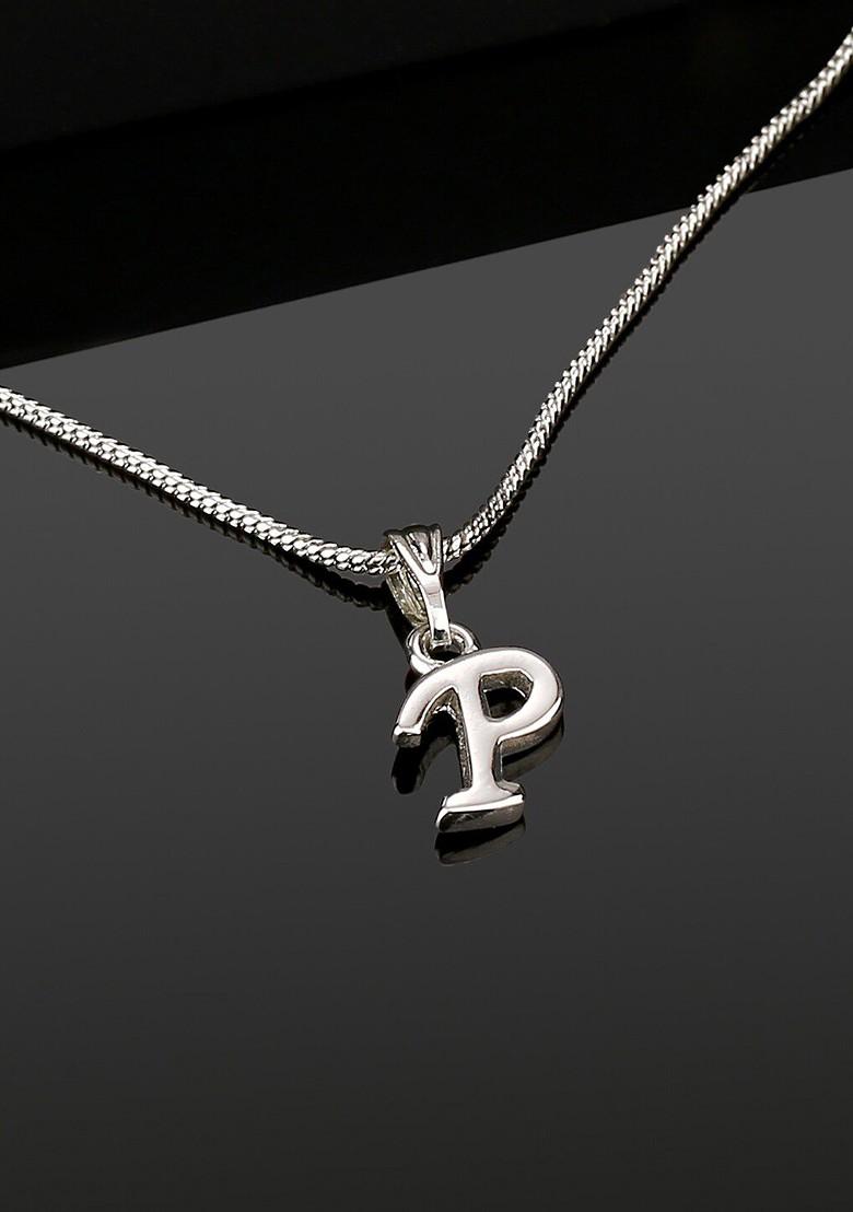 Silver Solid Rhodium Plated Pendant