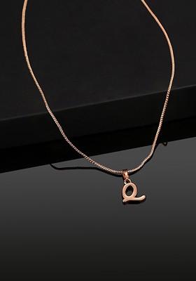 Rose Gold Solid Gold Plated Pendant