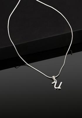 Silver Solid Rhodium Plated Pendant
