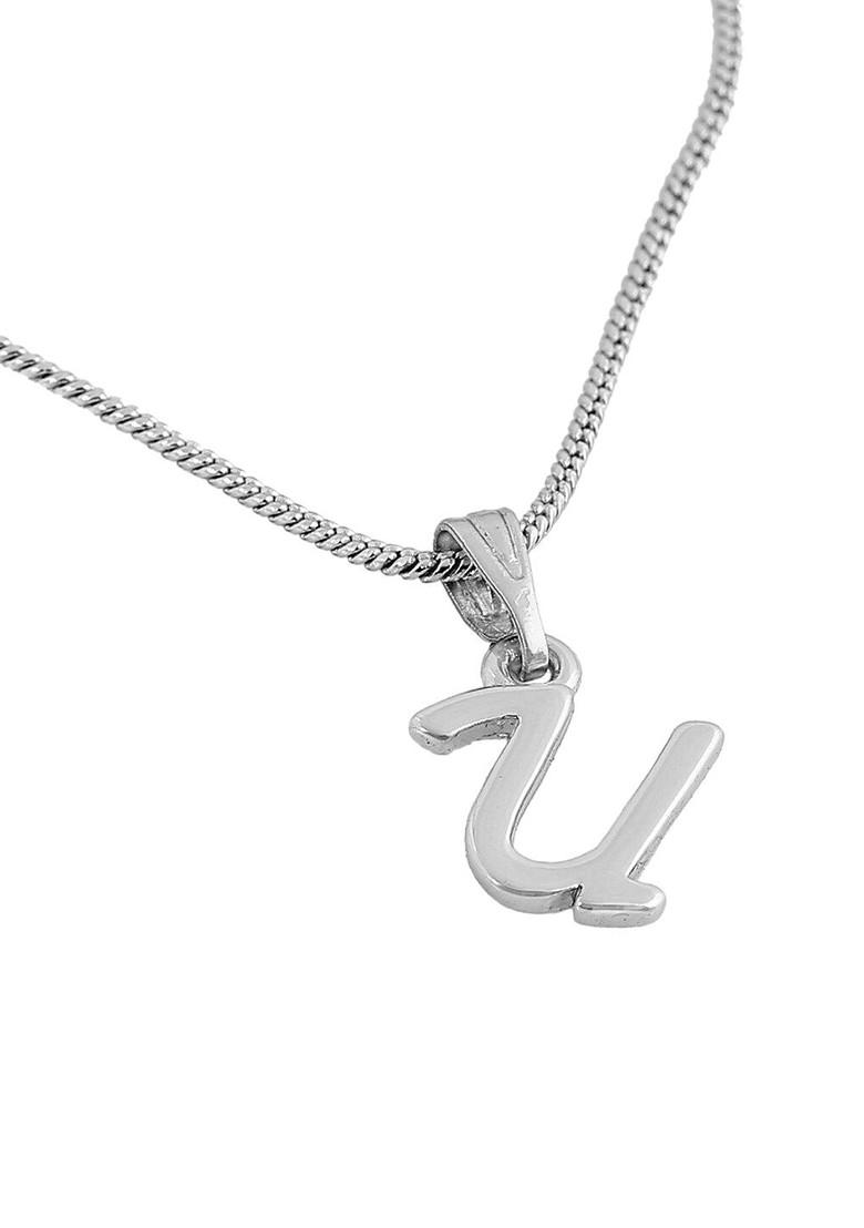 Silver Solid Rhodium Plated Pendant