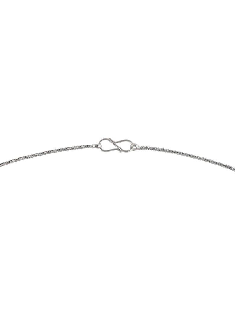 Silver Solid Rhodium Plated Pendant