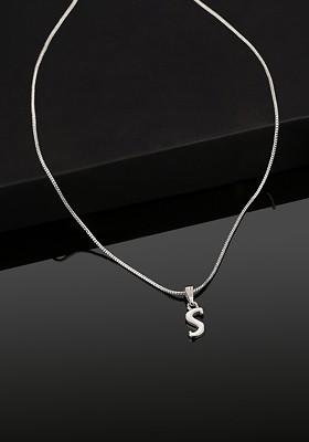 Silver Solid Rhodium Plated Pendant
