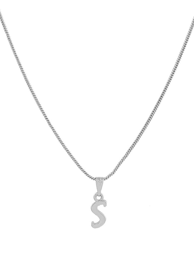 Silver Solid Rhodium Plated Pendant
