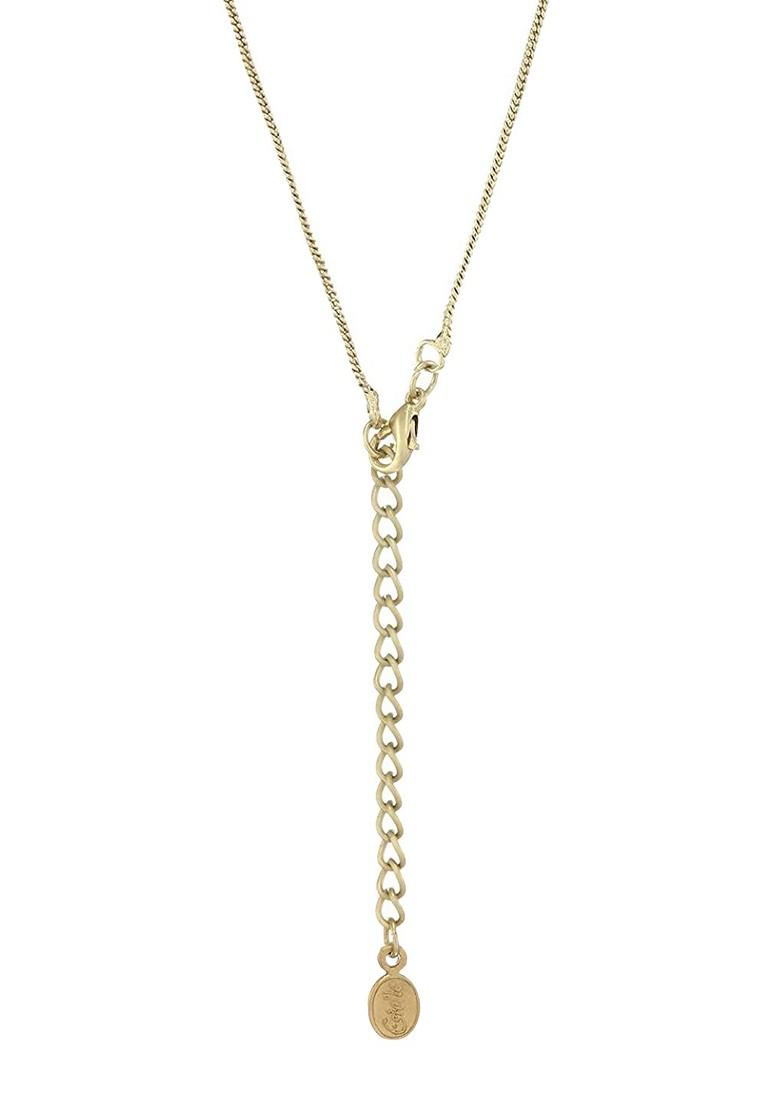 Turquoise Blue Studded Gold Plated Pendant