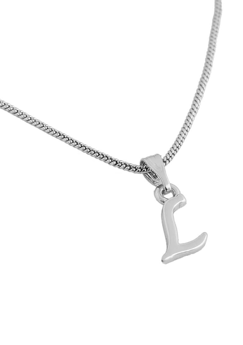 Silver Solid Rhodium Plated Pendant